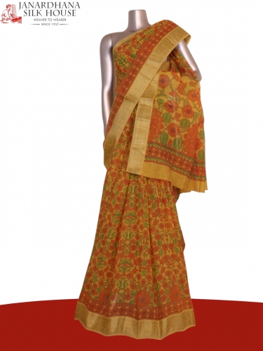 Printed Pure Cotton Saree